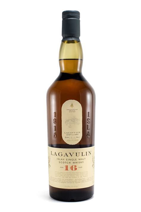 Lagavulin 16 Year Old Single Malt Scotch Whisky .